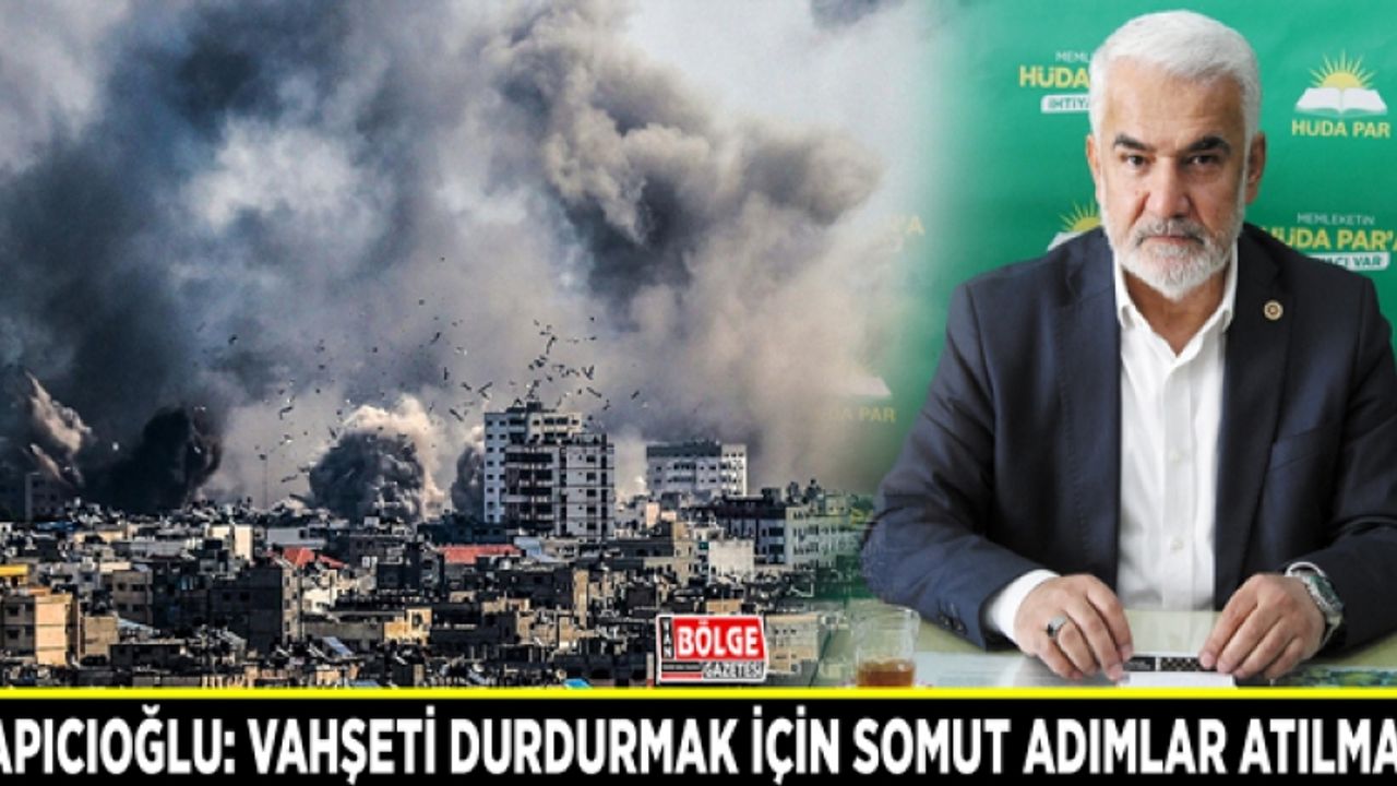 Yapıcıoğlu: Vahşeti durdurmak için somut adımlar atılmalı