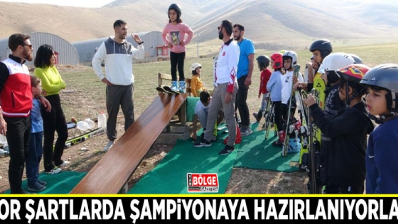 Zor şartlarda şampiyonaya hazırlanıyorlar