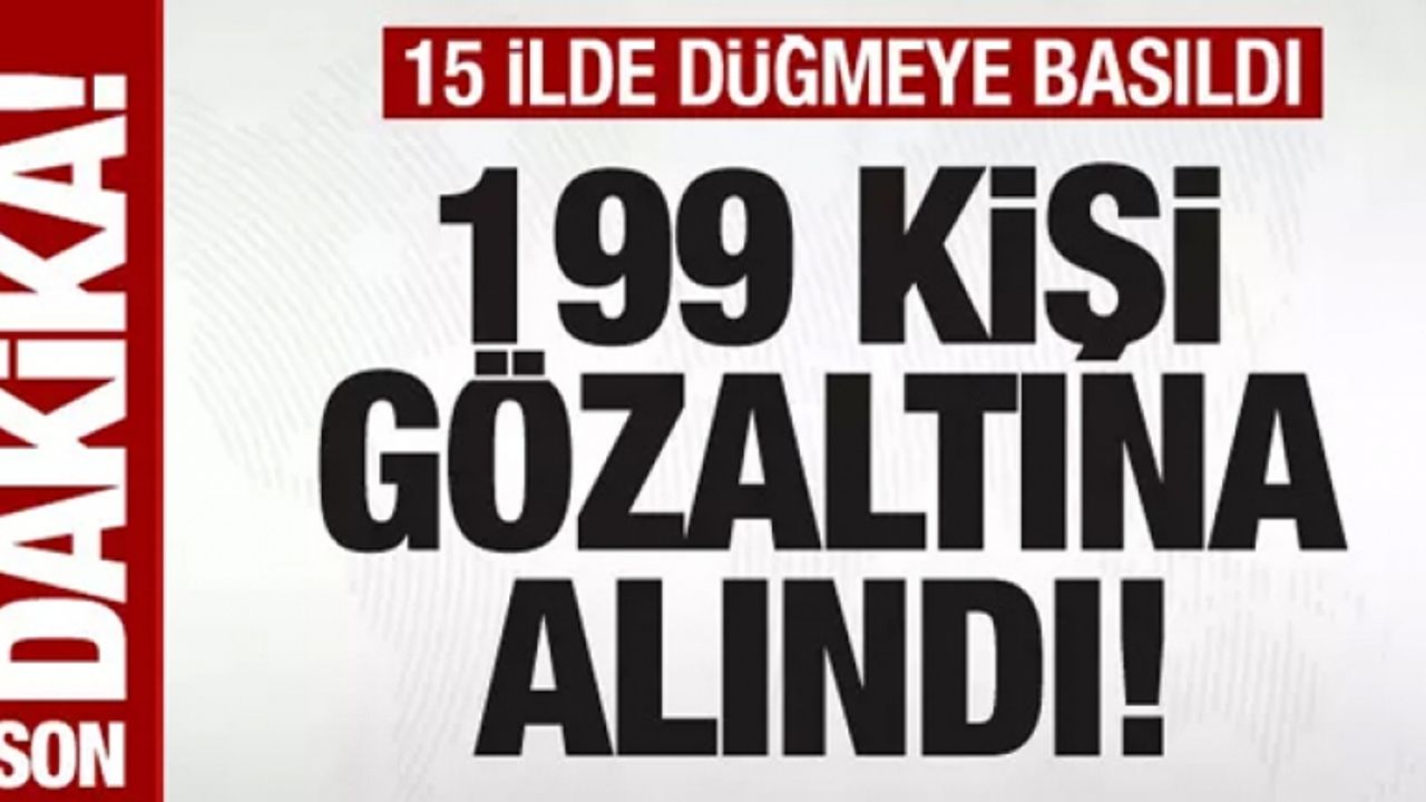 15 ilde büyük uyuşturucu operasyonu: Onlarca gözaltı!