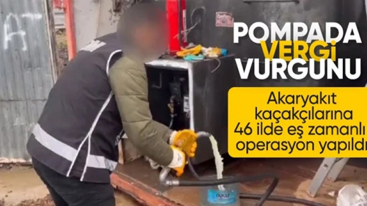 1 milyon litre kaçak akaryakıt ele geçirildi