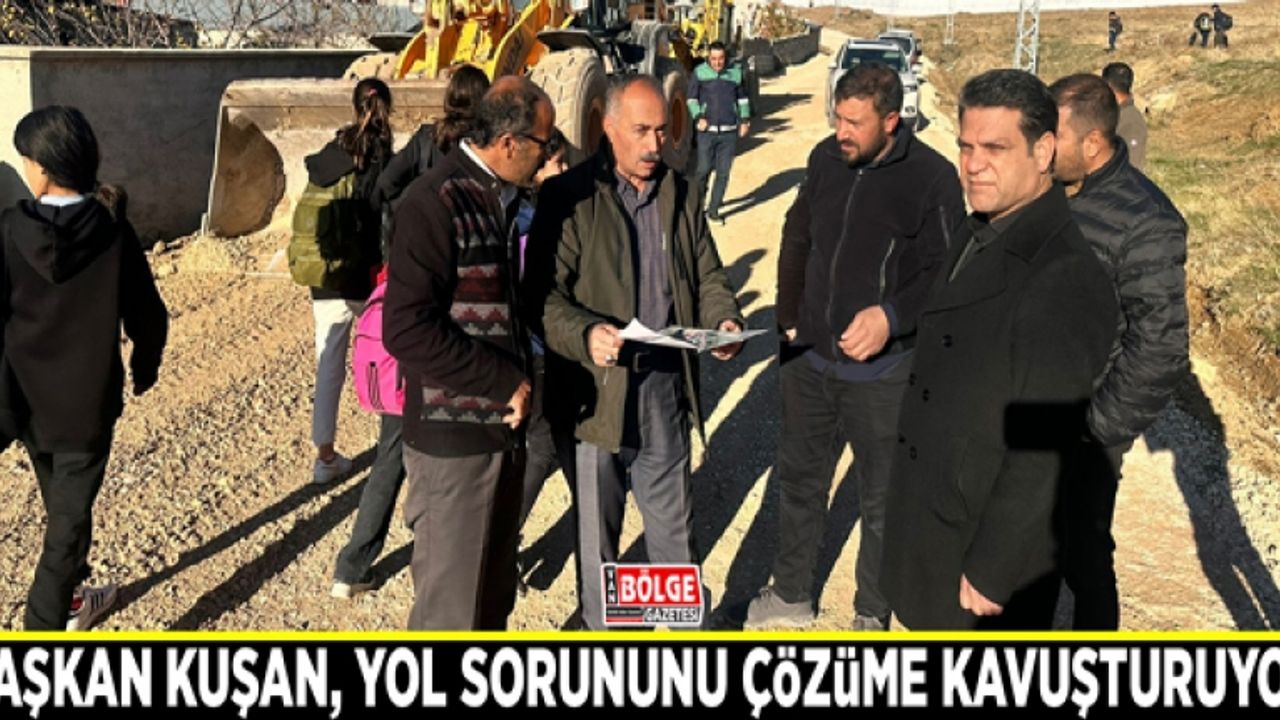 Başkan Kuşan, yol sorununu çözüme kavuşturuyor
