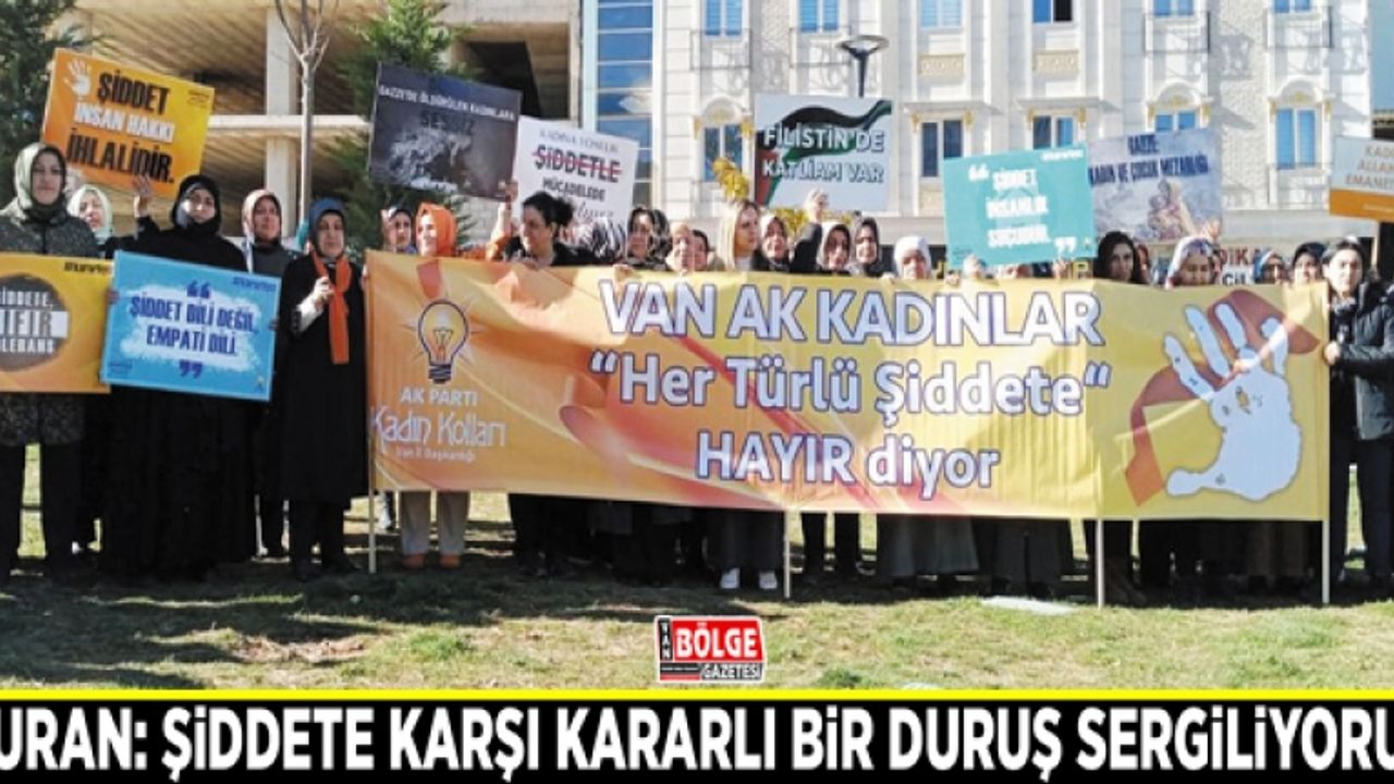 Duran: Şiddete karşı kararlı bir duruş sergiliyoruz