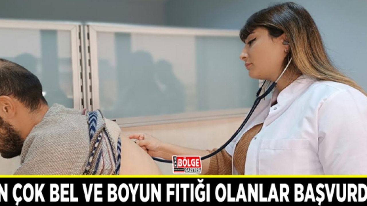 En çok bel ve boyun fıtığı olanlar başvurdu