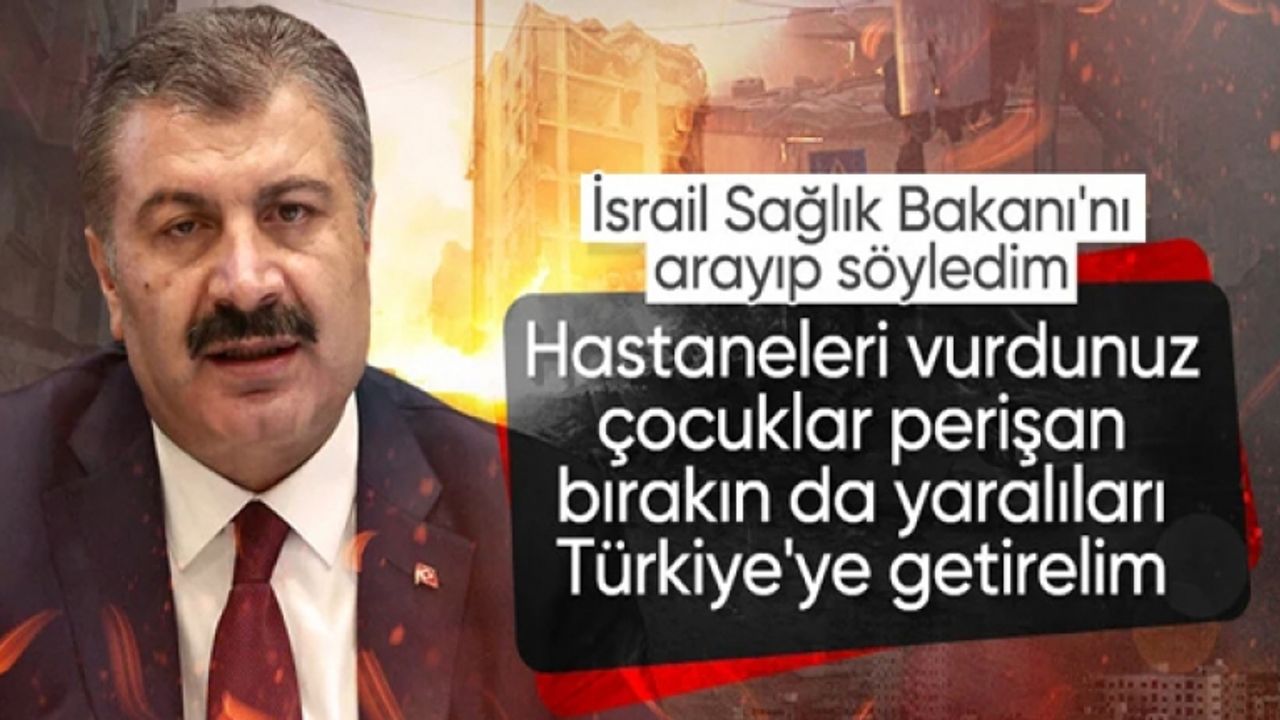 Fahrettin Koca açıkladı: 'İsrail Sağlık Bakanı ile mutabık kaldık'