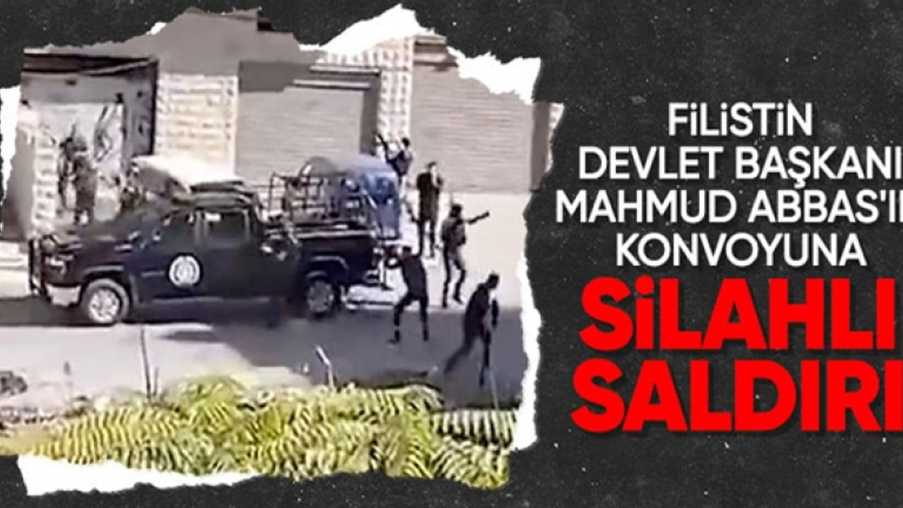 Filistin Devlet Başkanı Mahmud Abbas'ın konvoyu vuruldu