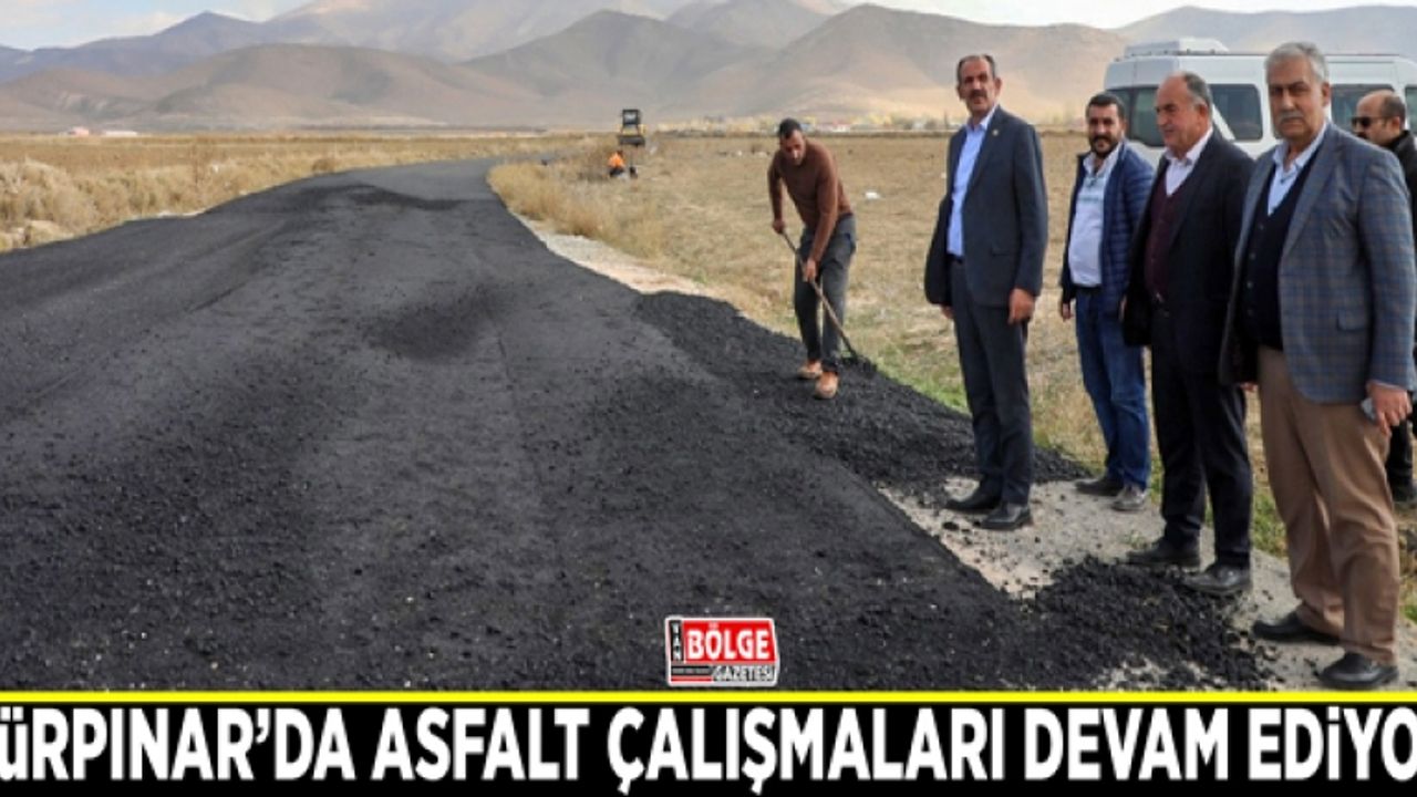 Gürpınar’da asfalt çalışmaları devam ediyor