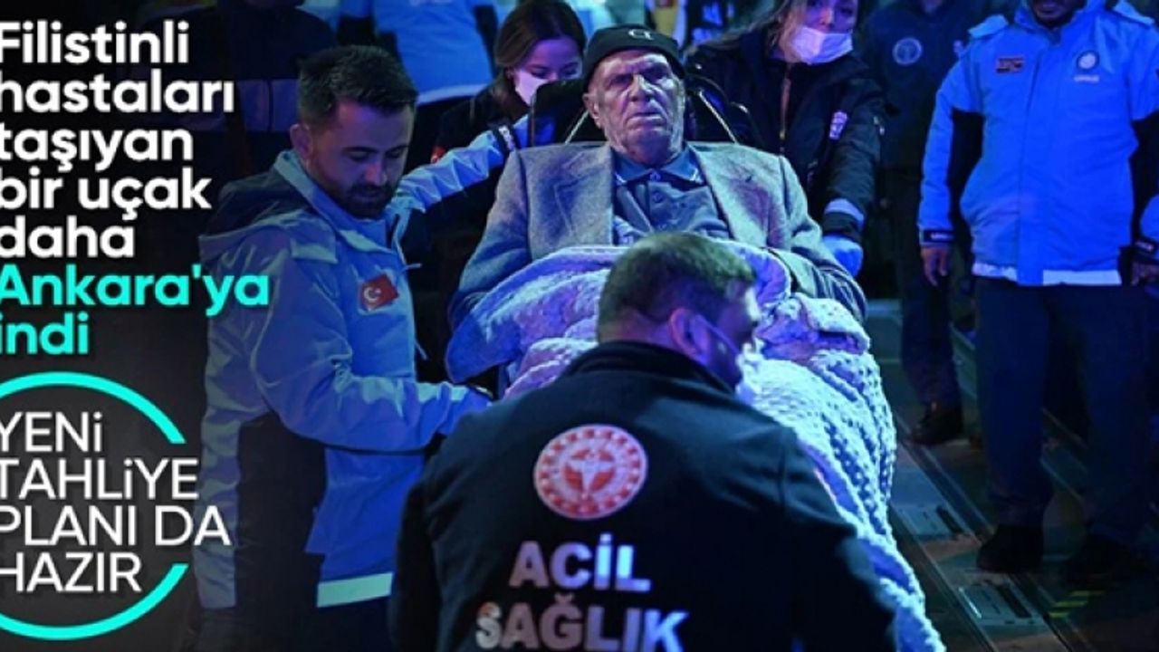 Hastaneleri bombalanan Gazzeli kanser hastaları Ankara'ya getirildi