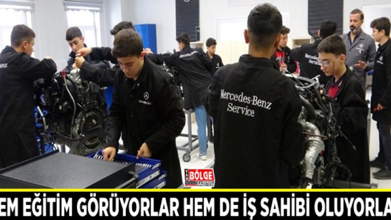 Hem eğitim görüyorlar hem de iş sahibi oluyorlar