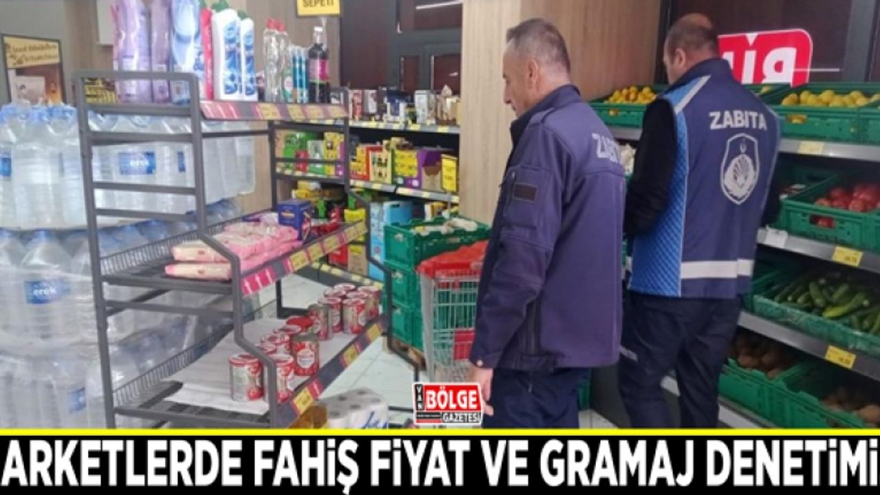 Marketlerde fahiş fiyat ve gramaj denetimi...