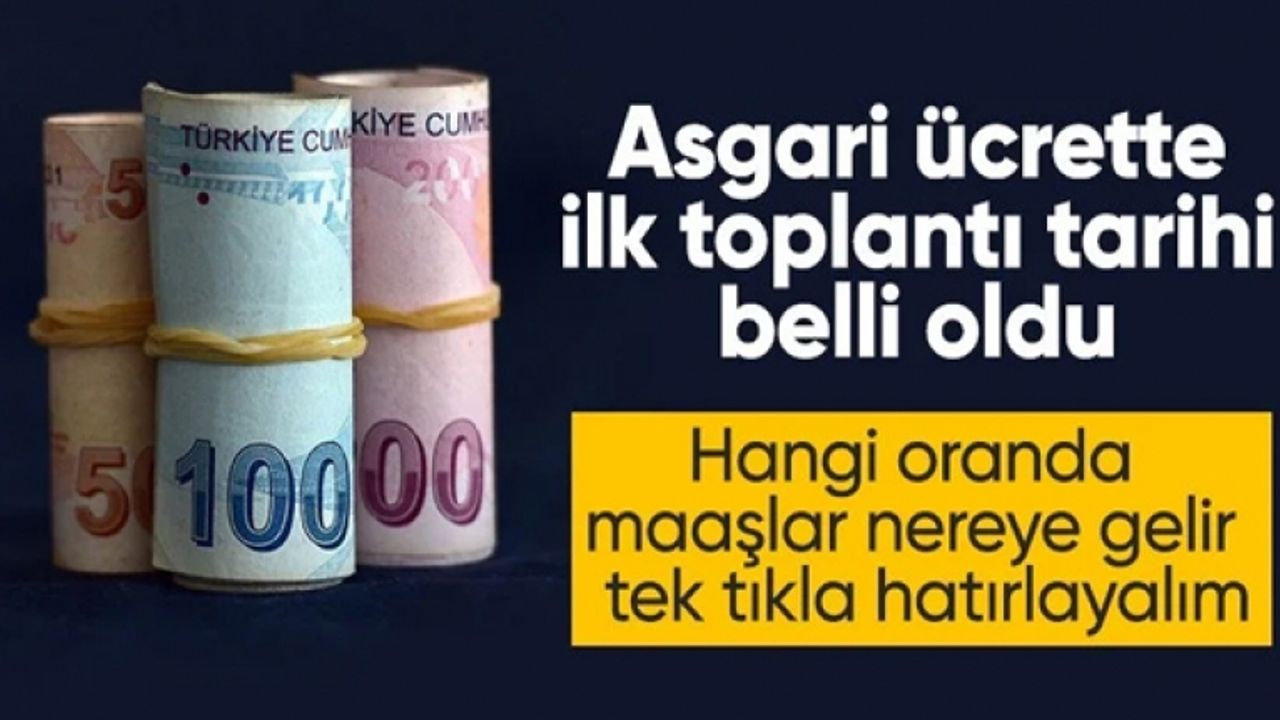Milyonların beklediği asgari ücret pazarlığı başlıyor: İlk toplantı tarihi belli oldu