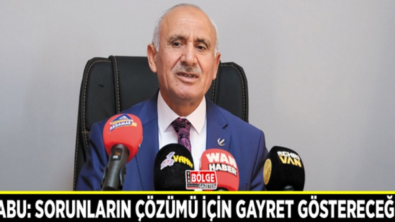 Şabu: Sorunların çözümü için gayret göstereceğiz