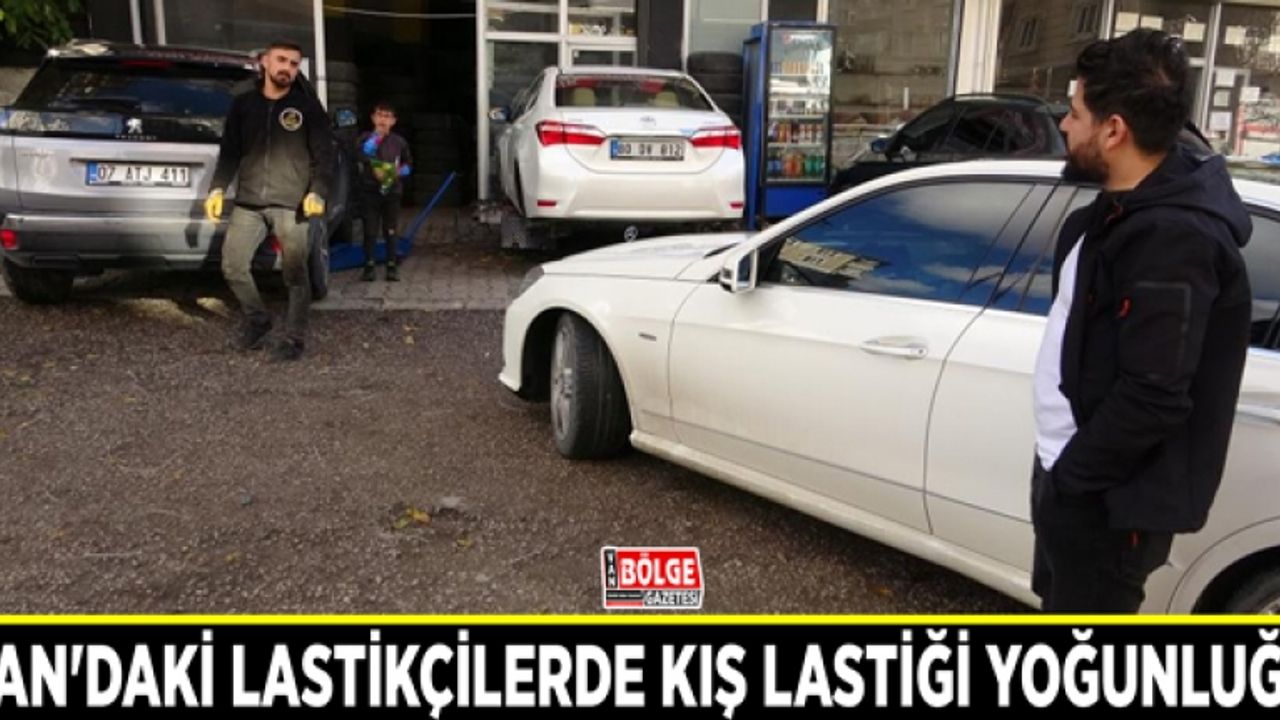 Van'daki lastikçilerde kış lastiği yoğunluğu