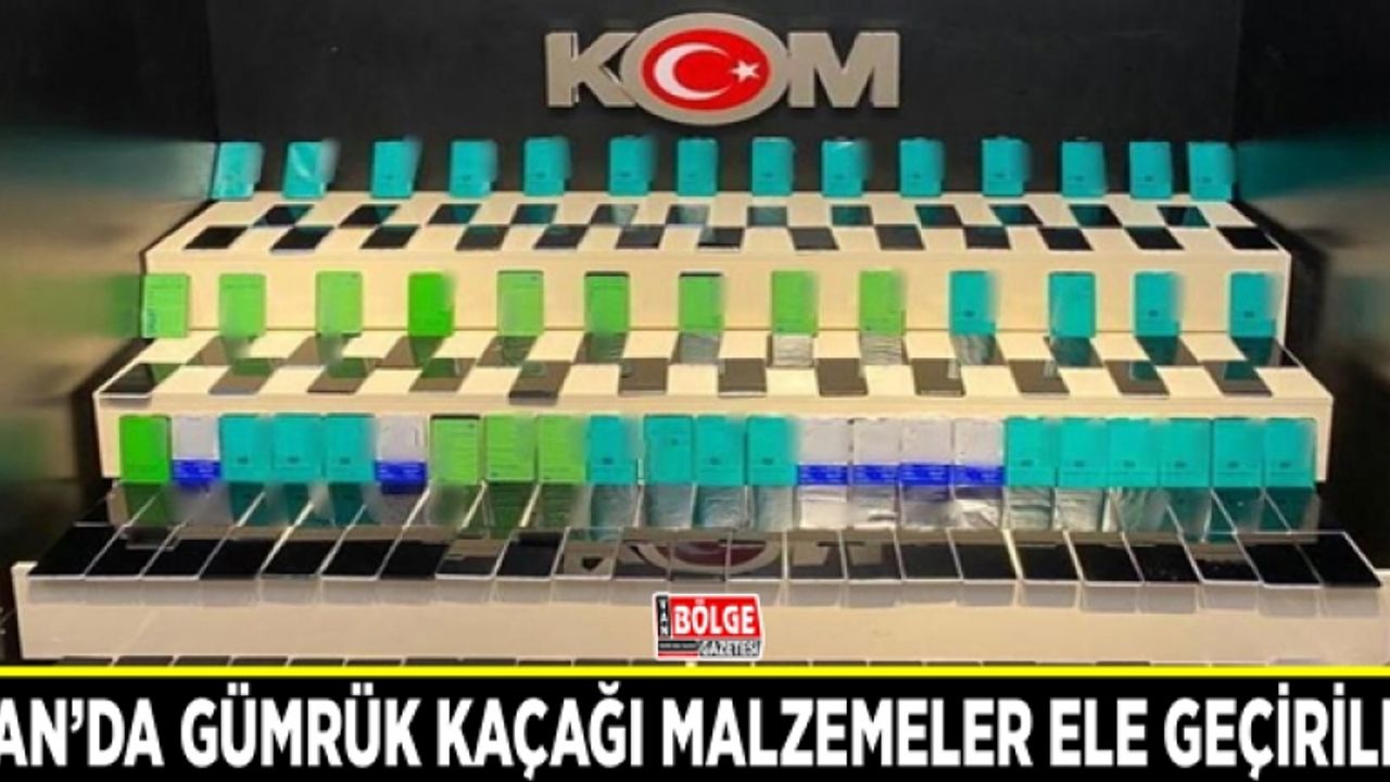 Van’da gümrük kaçağı malzemeler ele geçirildi