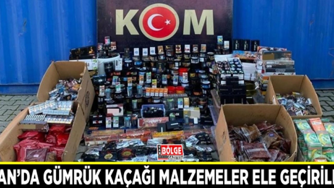 Van’da gümrük kaçağı malzemeler ele geçirildi