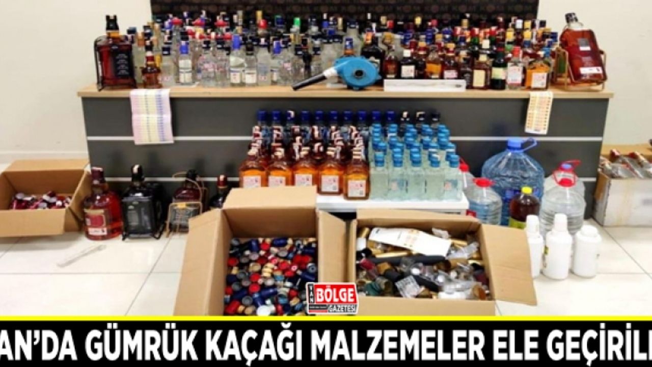 Van’da gümrük kaçağı malzemeler ele geçirildi
