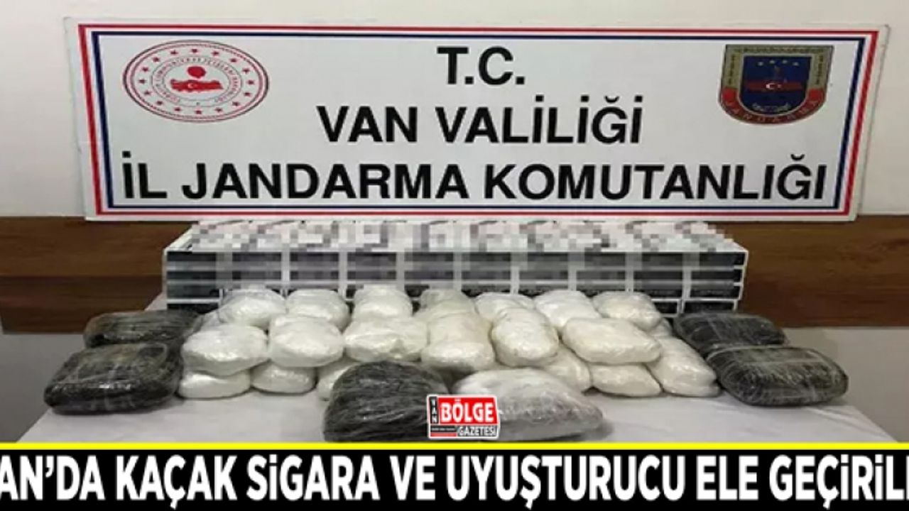Van’da kaçak sigara ve uyuşturucu ele geçirildi