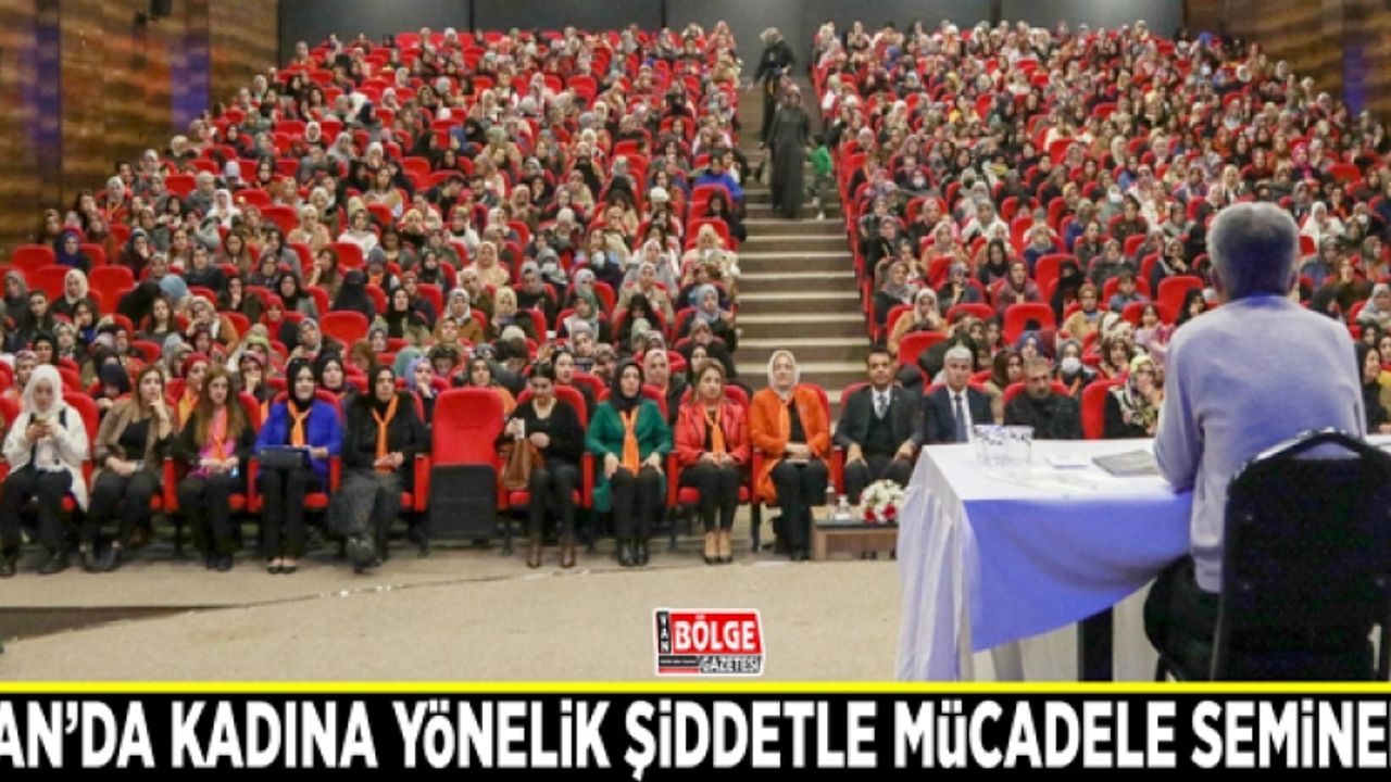 Van’da kadına yönelik şiddetle mücadele semineri