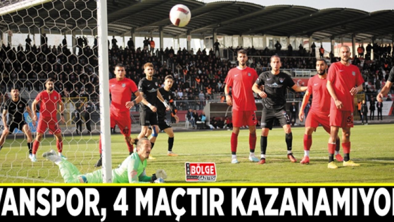 Vanspor, 4 maçtır kazanamıyor