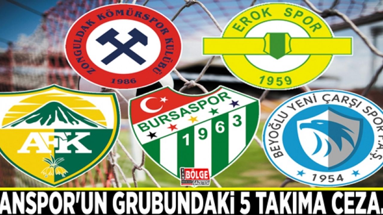 Vanspor'un grubundaki 5 takıma ceza…
