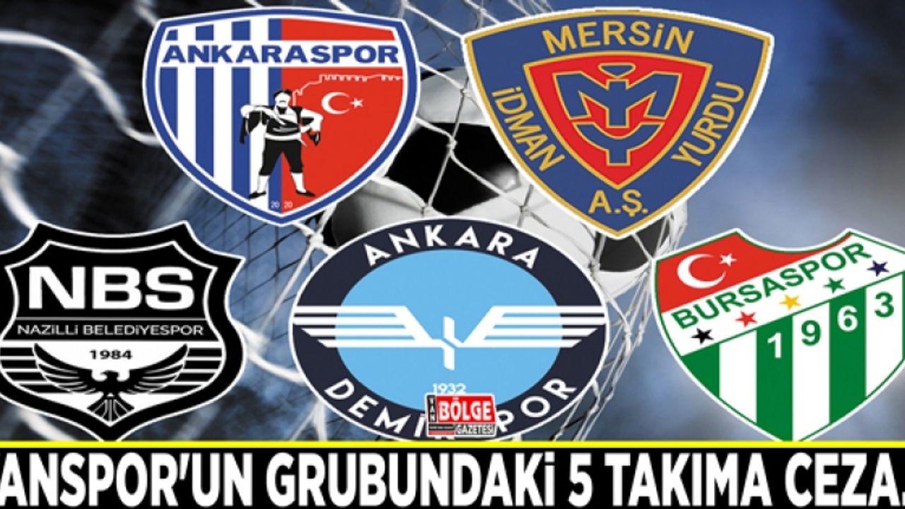Vanspor'un grubundaki 5 takıma ceza…