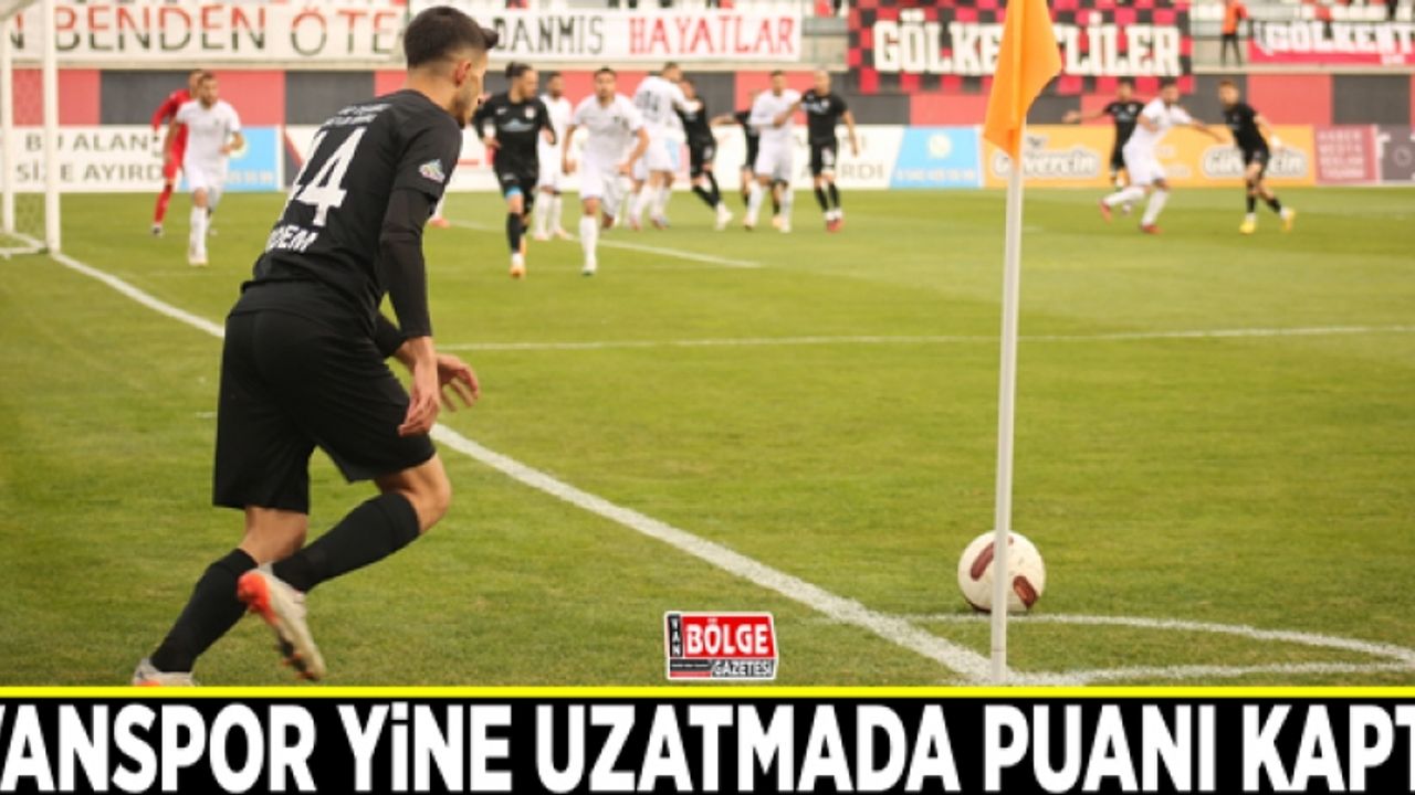 Vanspor yine uzatmada puanı kaptı