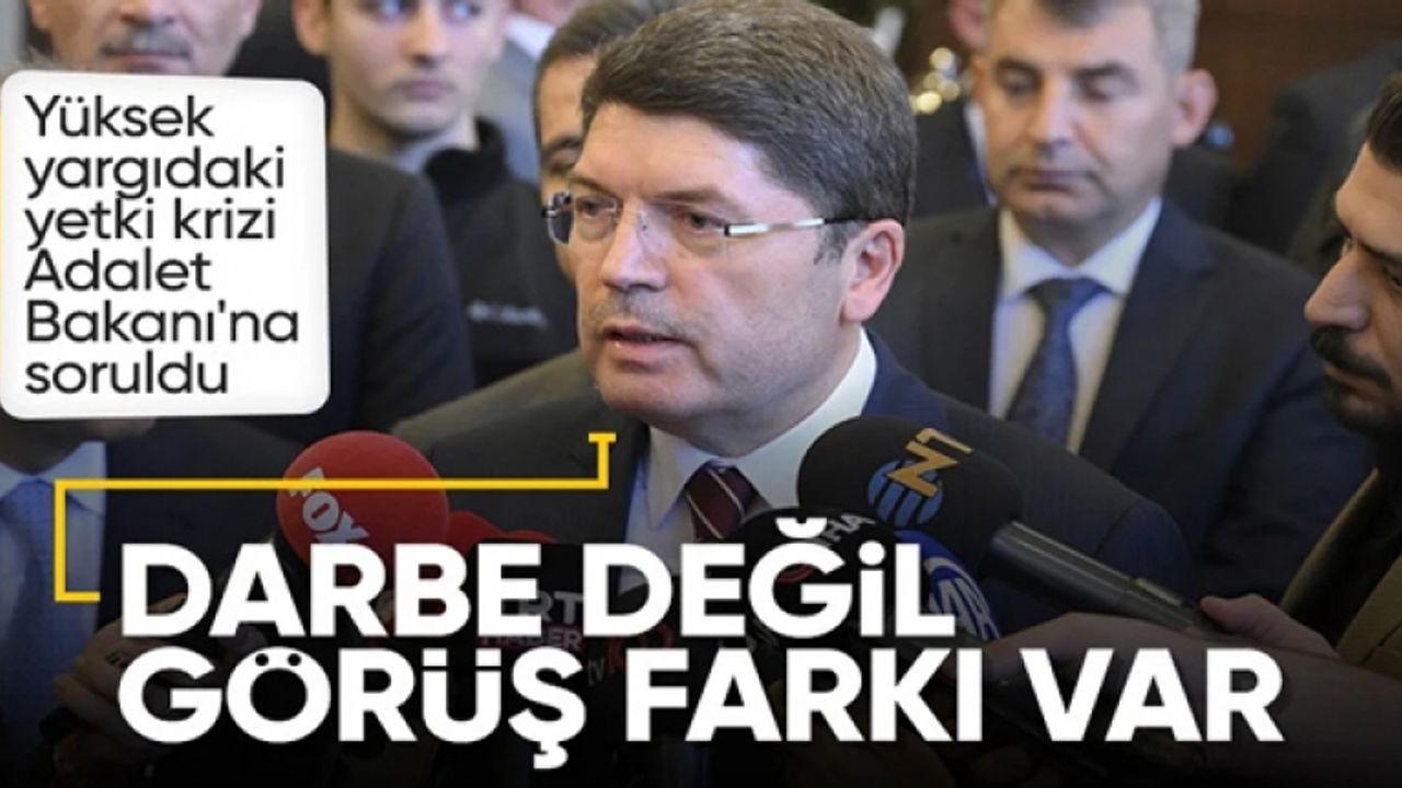 Bakan Tunç'tan 'Yargıtay krizi 'açıklaması: Darbe değil, görüş farkı var