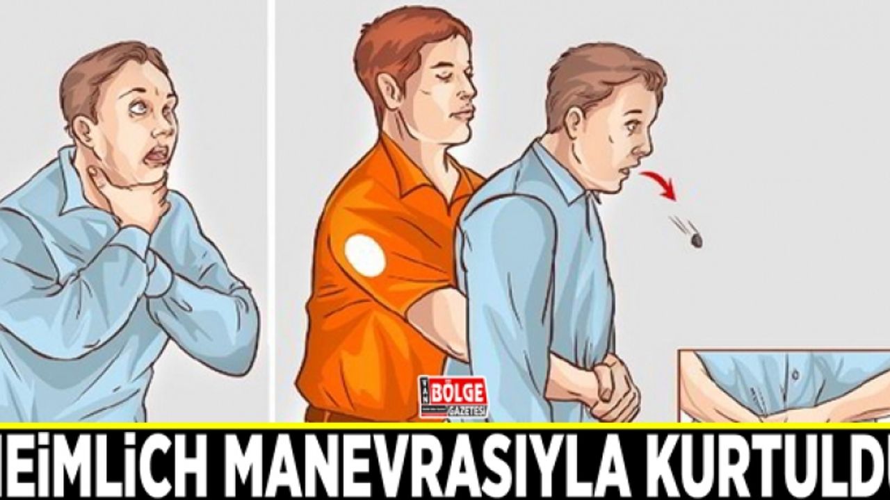 Boğazına şeker kaçan çocuk Heimlich manevrasıyla kurtuldu