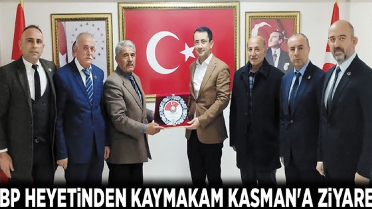Büyük Birlik Partisi heyetinden Kaymakam Kasman'a ziyaret…