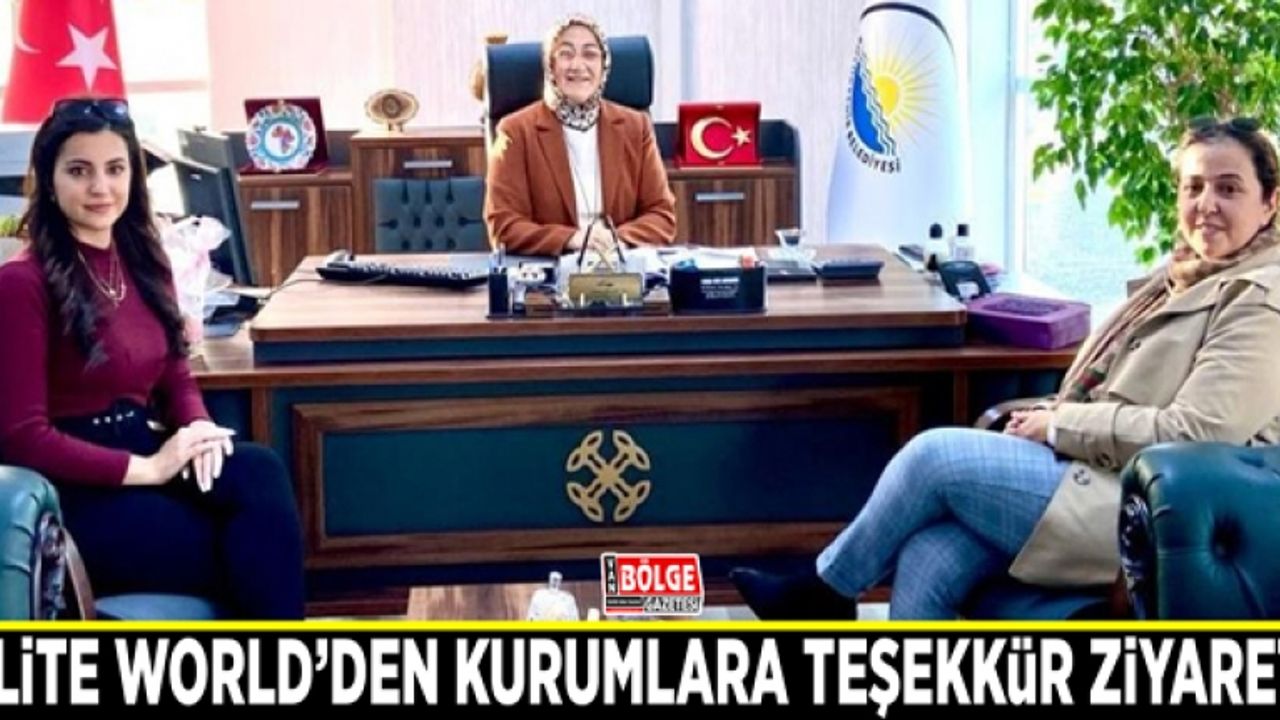 Elite World’den kurumlara teşekkür ziyareti