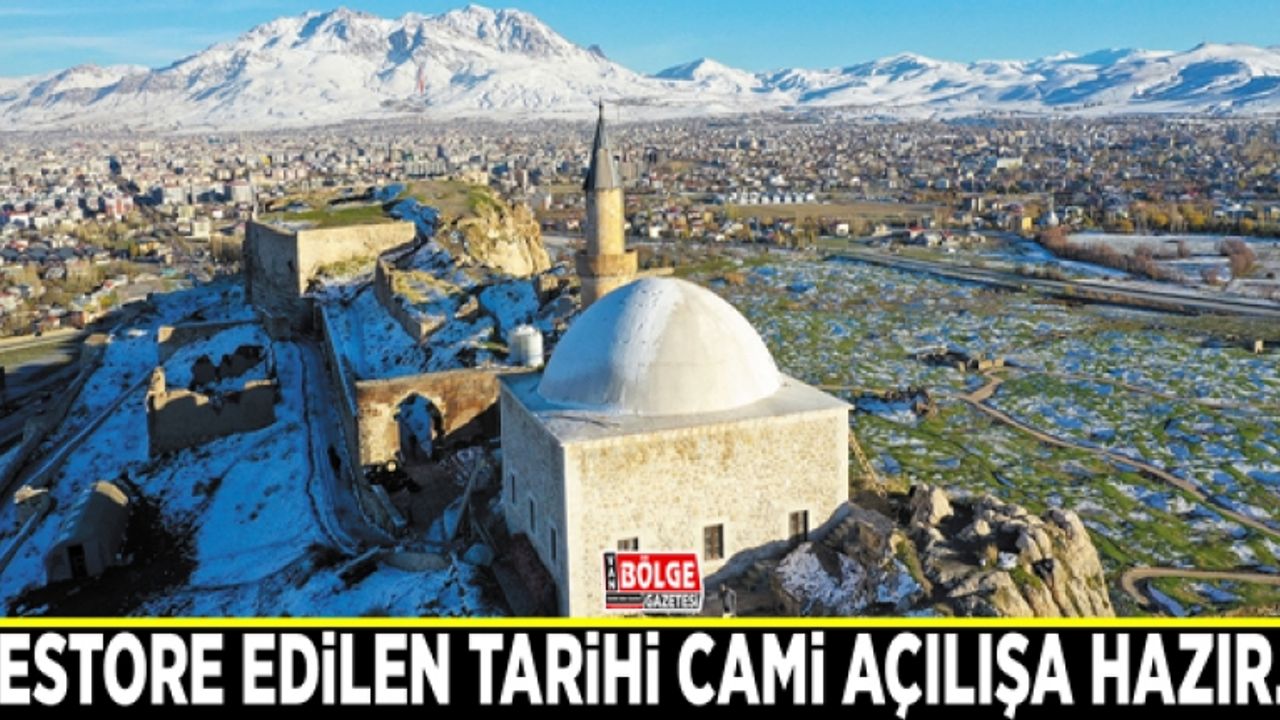 Restore edilen tarihi cami açılışa hazır…