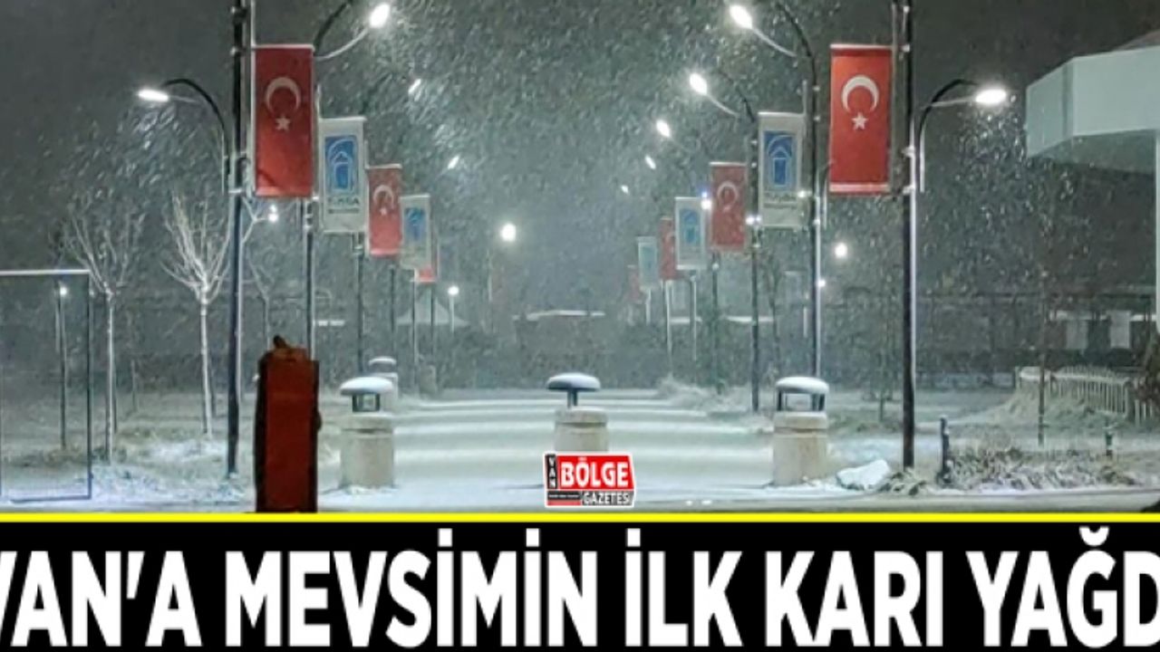 Van'a mevsimin ilk karı yağdı