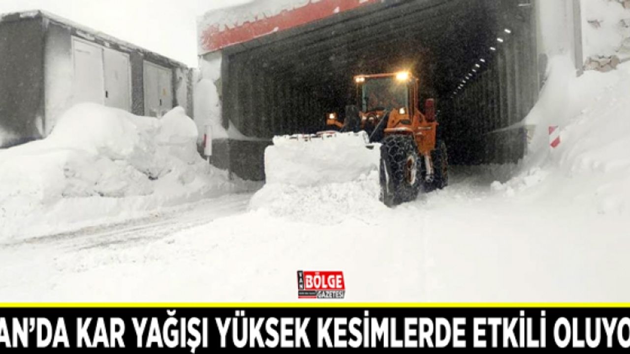 Van’da kar yağışı yüksek kesimlerde etkili oluyor