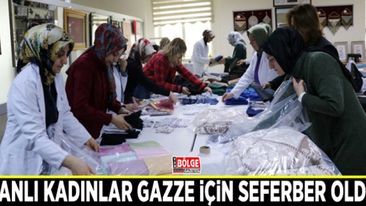 Vanlı kadınlar Gazze için seferber oldu