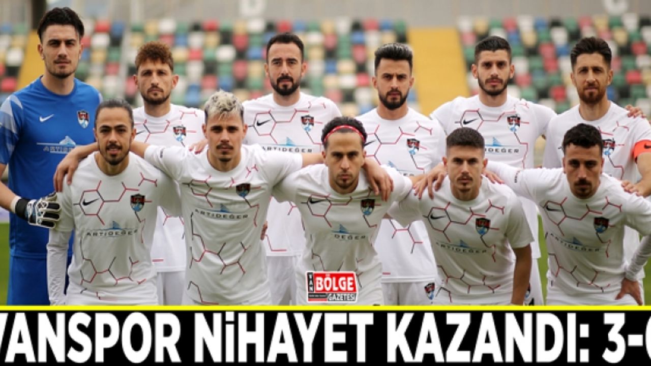 Vanspor nihayet kazandı: 3-0