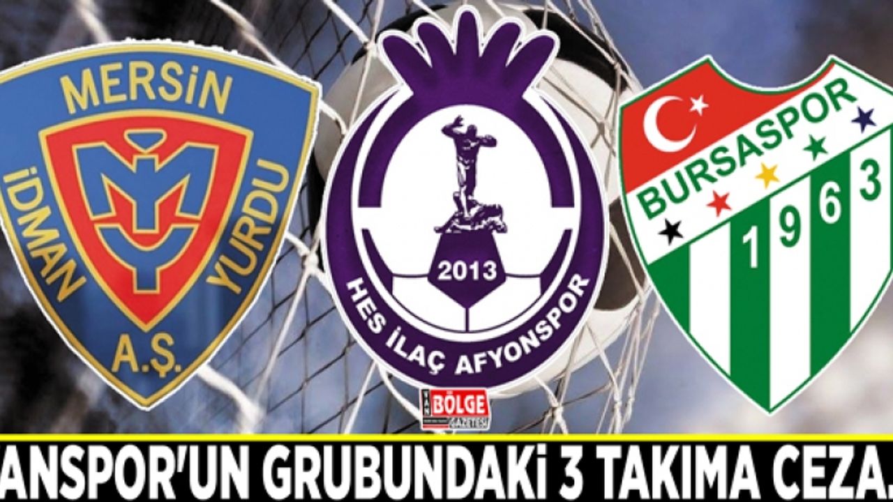 Vanspor'un grubundaki 3 takıma ceza…