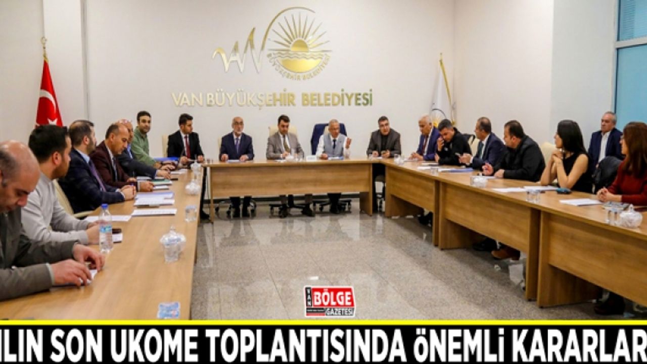 Yılın son UKOME toplantısında önemli kararlar…