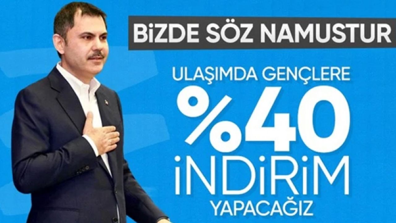 Murat Kurum'dan gençlere ulaşım müjdesi