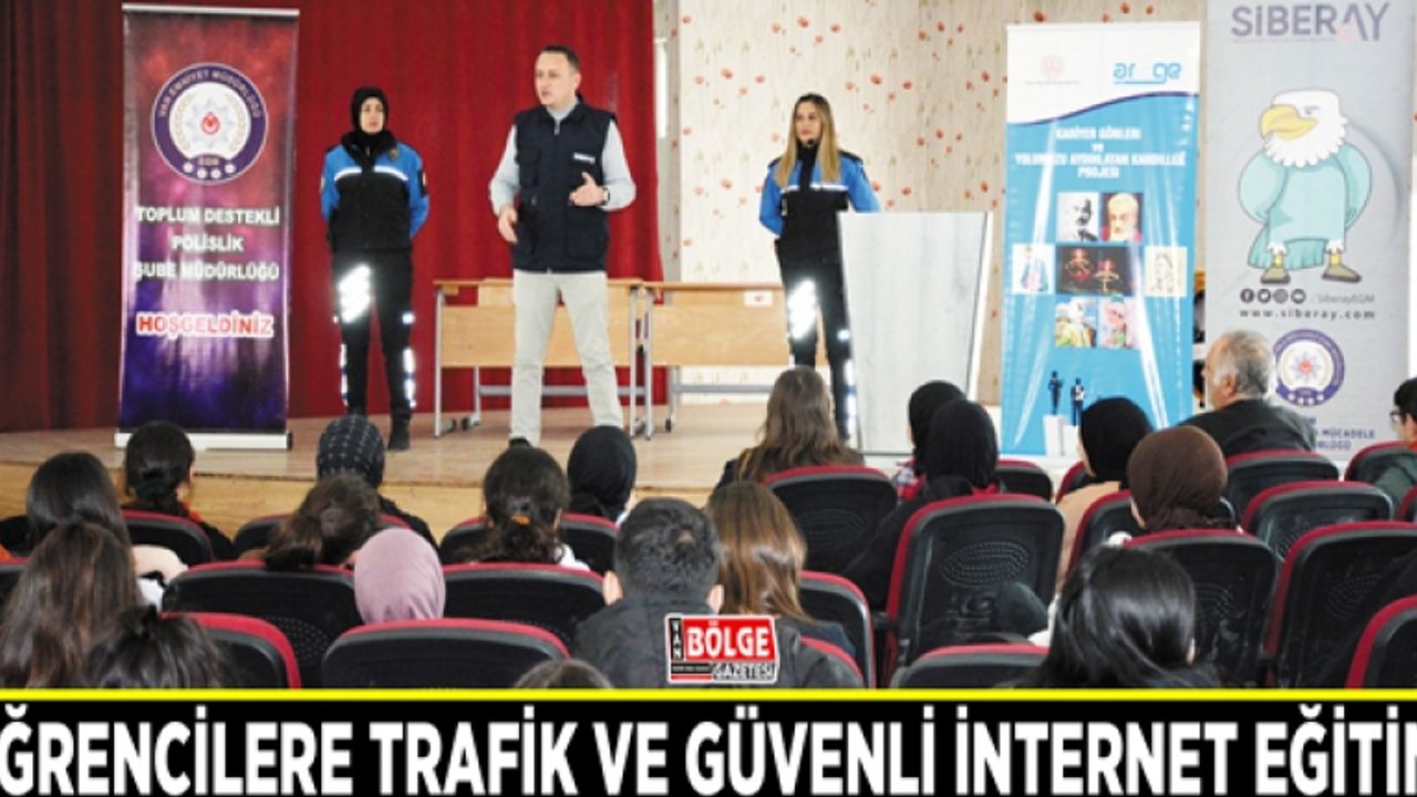 Öğrencilere trafik ve güvenli internet eğitimi