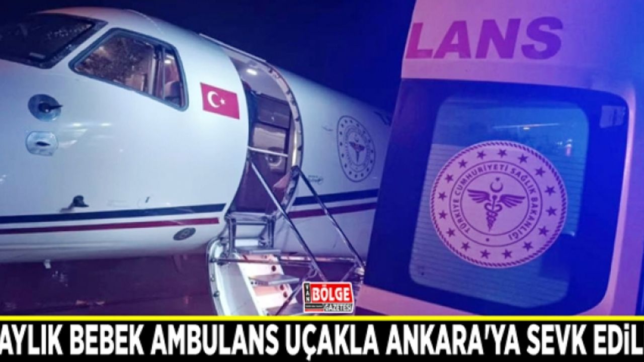 Van'da 3 aylık bebek ambulans uçakla Ankara'ya sevk edildi