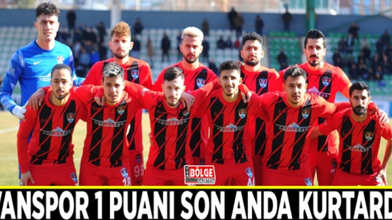 Vanspor 1 puanı son anda kurtardı