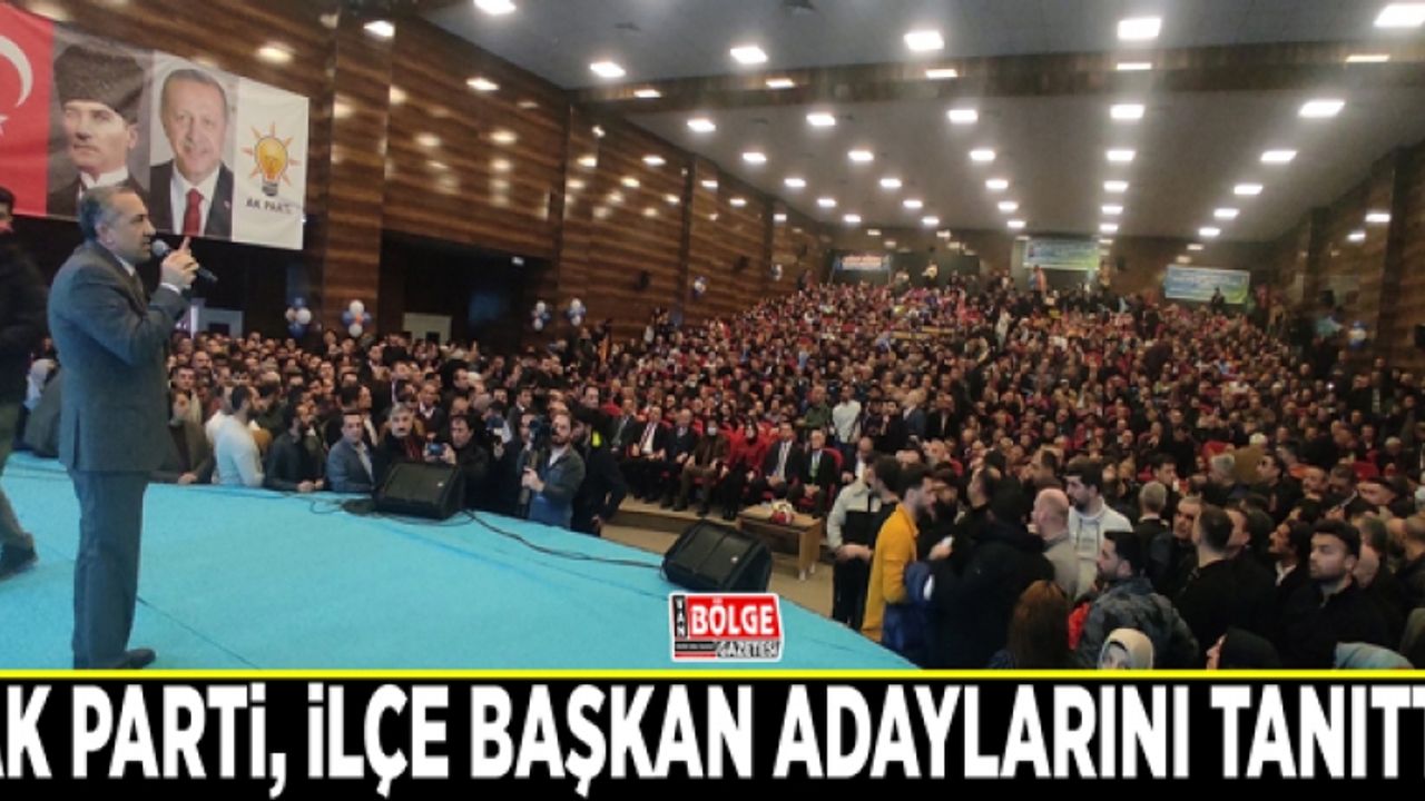 AK Parti, ilçe başkan adaylarını tanıttı