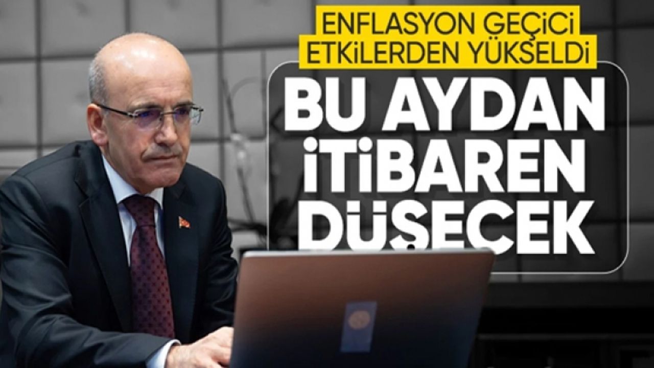 Mehmet Şimşek'ten enflasyon mesajı: Yıllık enflasyonda belirgin gerileme göreceğiz