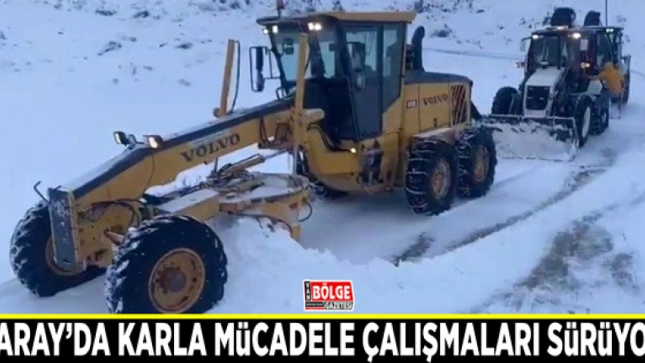 Saray’da karla mücadele çalışmaları sürüyor