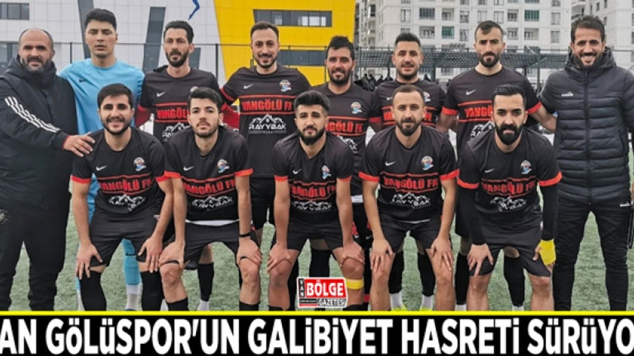 Van Gölüspor'un galibiyet hasreti sürüyor