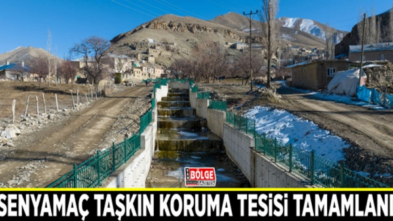 Esenyamaç Taşkın Koruma Tesisi tamamlandı