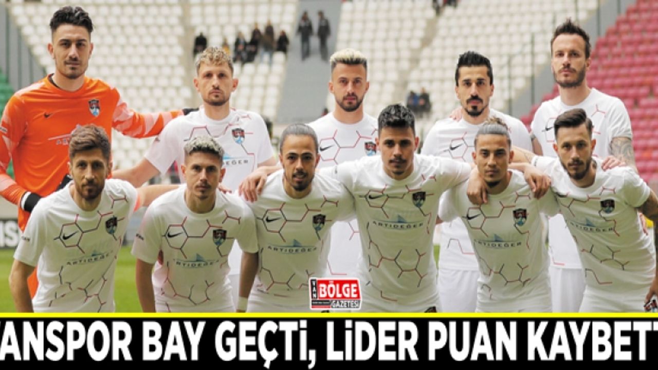 Vanspor BAY geçti, lider puan kaybetti