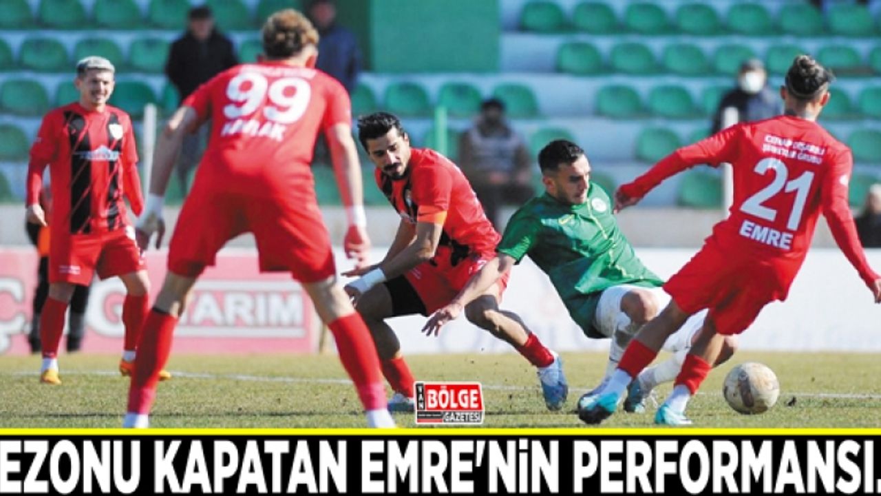 Vanspor'da sezonu kapatan Emre'nin performansı…