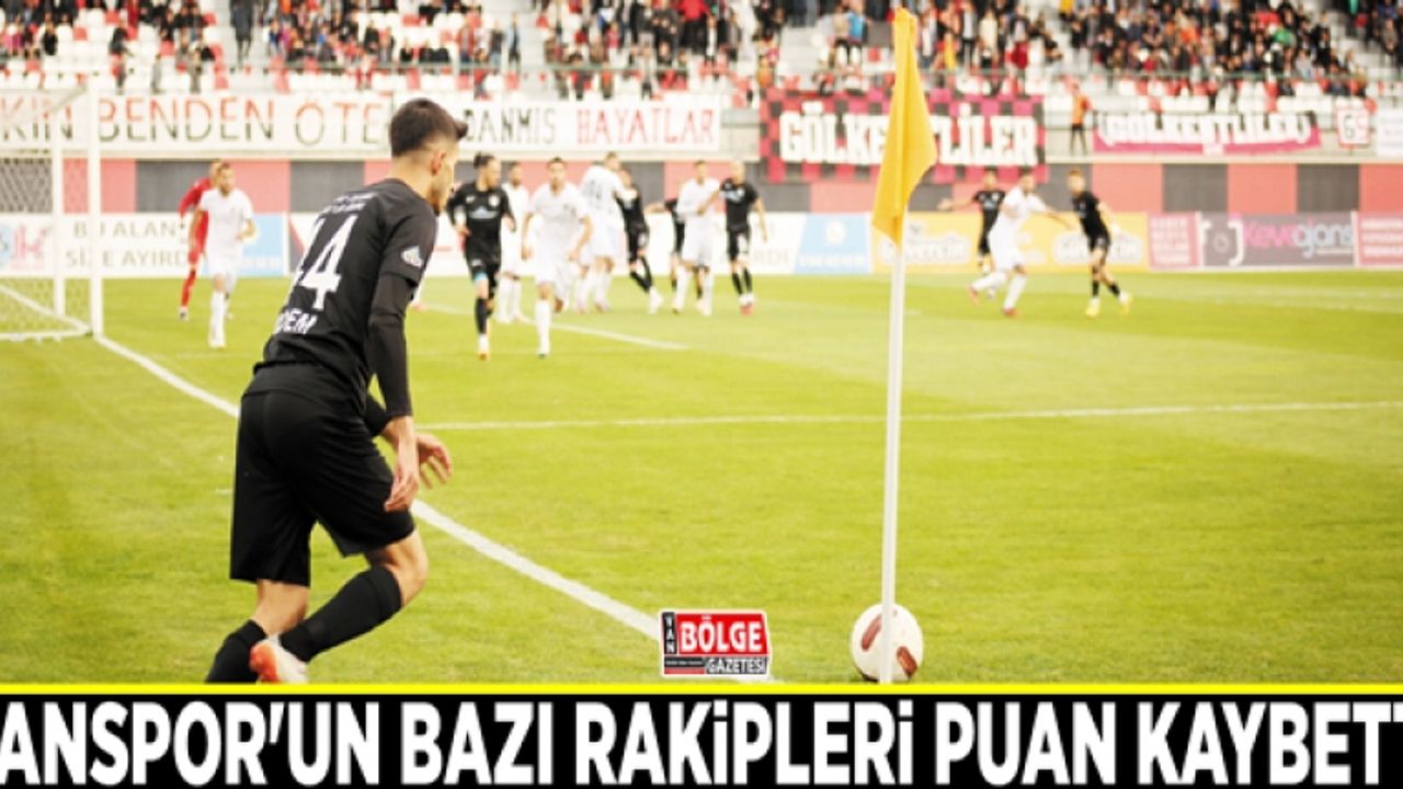 Vanspor'un bazı rakipleri puan kaybetti