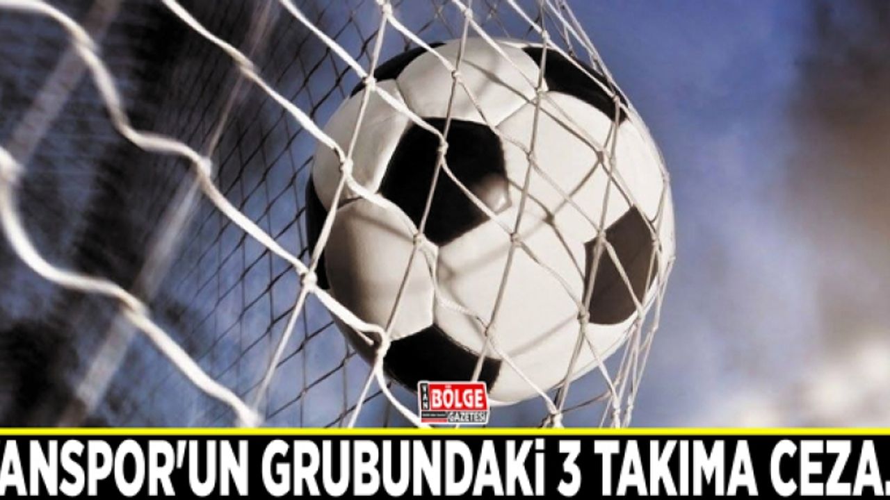 Vanspor'un grubundaki 3 takıma ceza…