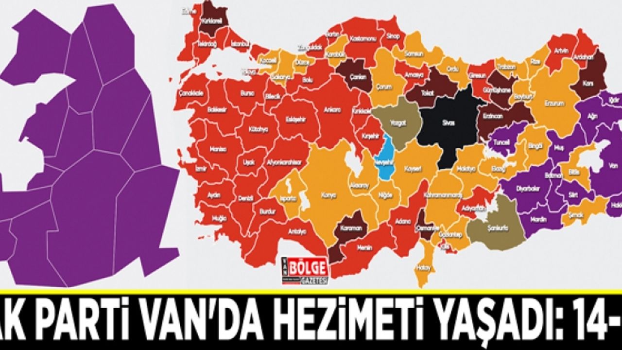 AK PARTİ VAN'DA HEZİMETİ YAŞADI: 14-0